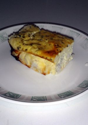 A picture of Chicken quiche.