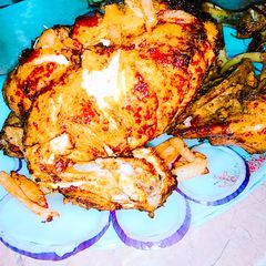 Spicy whole chicken Chargha A picture of Spicy whole chicken Chargha.
