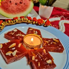 A picture of Watermelon halwa.