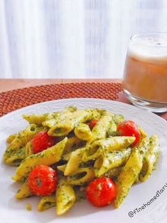 Foto resep Penne With Homemade Pesto