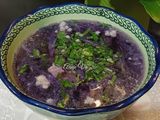 Canh bắp cải tím nấu thịt xay
