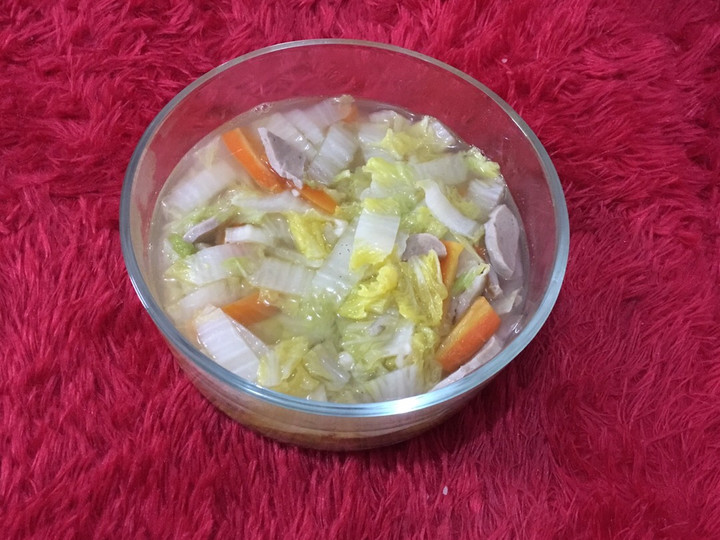 Bagaimana Menyiapkan Tumis sawi putih bakso, Enak