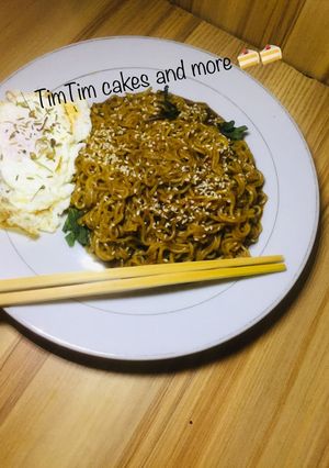 A picture of TimTim's special noodles.
