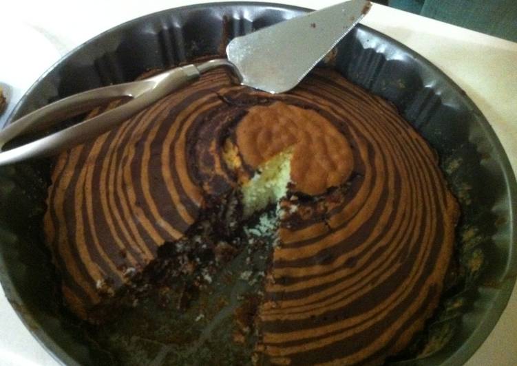 Recipe of Quick Marble Cake (Zebra Design)