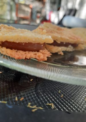 Una foto de Cuadrados de maizena (alfajores)