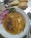 Крымско-татарская кухня/мясной суп с нутом/