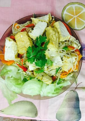 Hình của món Mì khô xào chay tháng 7.