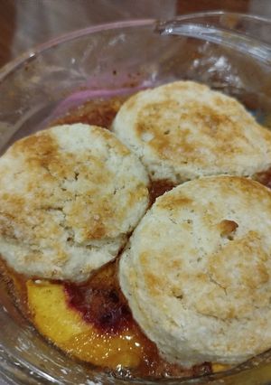 عکسی از دستور کابلر هلو(peach cobbler)🇺🇸
