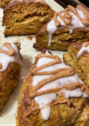 A picture of Pumpkin scones Starbucks ripoff?.