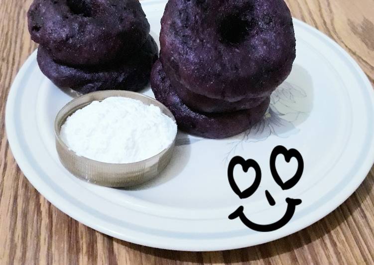 Donat ubi ungu sangat mudah #DiRumahAja