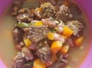 Gambar sop daging kacang merah