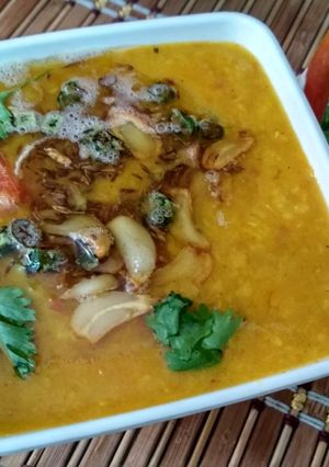 A picture of Dal Fry (dhaba style).