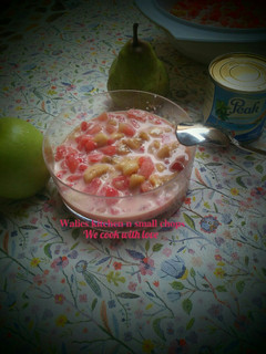 A picture of Watermelon and banana delight.