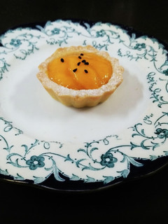 A picture of Mango lassi tarts.