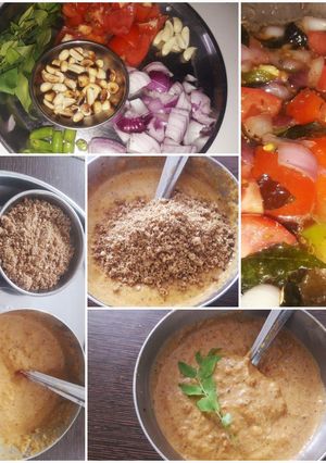 A picture of Tomato, Onion, and Peanut Chutney.