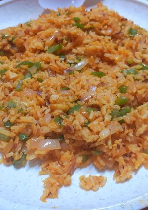 A picture of Fish Chilli Fried Rice.