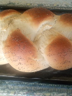 A picture of Braided cardamon bread.