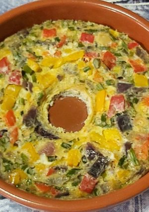 Foto principal de Pastel de verduras al microondas