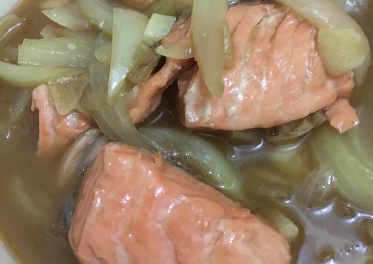 Resep Salmon saos tiram yang nikmat