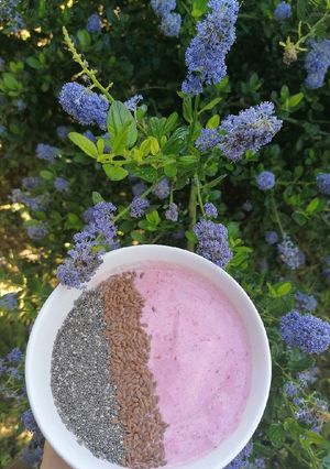 Une photo de Smoothie fraise banane