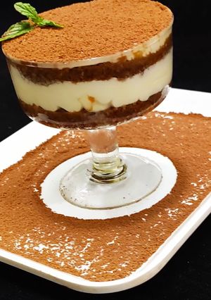 A picture of Eggless Tiramisu.