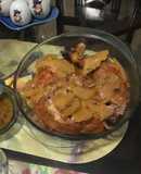 Pollo al horno con papas y salsa agridulce
