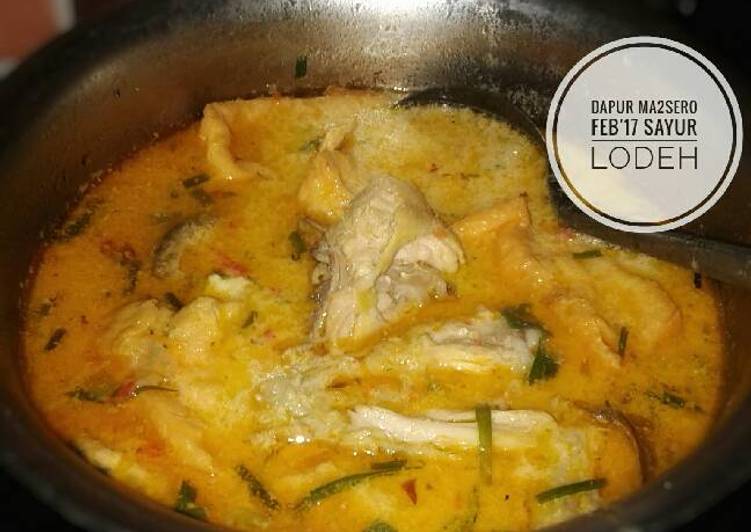 Langkah Mudah untuk Menyiapkan Sayur lodeh ayam kampung yang Lezat Sekali