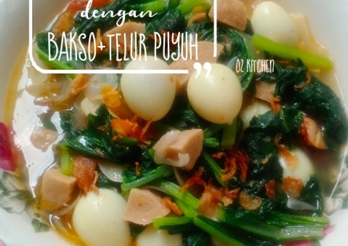 Resep 354 Tumis Sawi Ijo Dengan Bakso Telur Puyuh Mpasi 1 Oleh