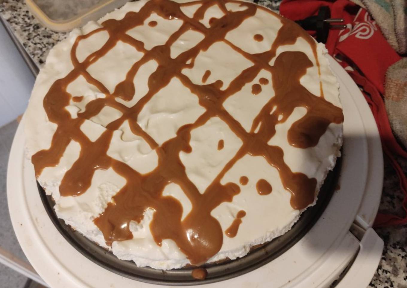 Tarta de queso y leche