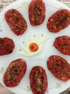 A picture of Beetroot cutlet.