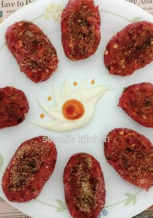 A picture of Beetroot cutlet.