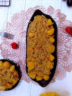 Jollof din taliya da irish ainihin hoton girkin