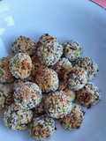 Polpette di edamame al forno
