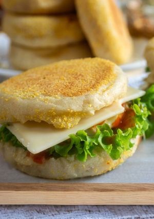 Foto resep English Muffin - No oven, less egg. Vegetarian friendly