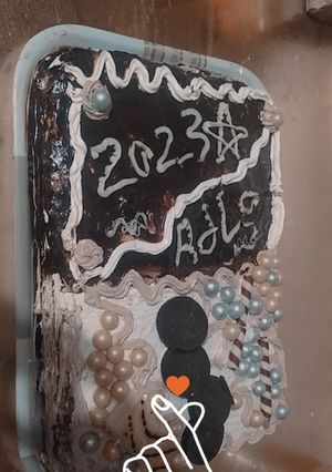 صورة لوصفة ترته النصف شوكولاته وكريمة وسهلة وبسيطه جدا