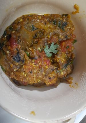 নিরামিষ বেগুন ভর্তা (Niramish begun bharta recipe in Bengali) রেসিপির প্রধান ছবি
