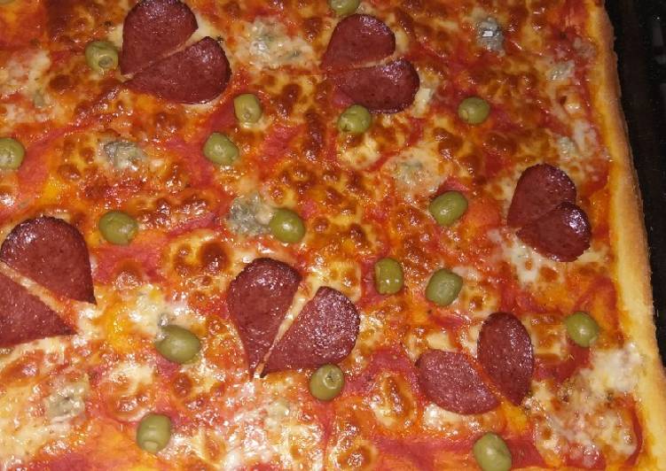 Recipe of Super Quick Homemade Pizza al trancio