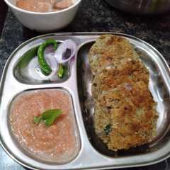 स्प्राउट चना स्टीम्ड कटलेट्स (sprout chana steamed cutlets recipe in Hindi)-レシピのメイン写真