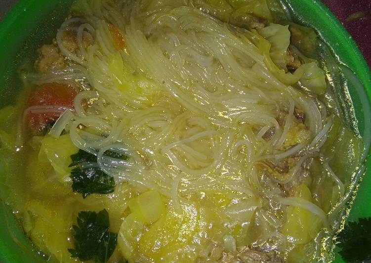 Cara Gampang Menyiapkan Soto daging sedehana, Lezat Sekali