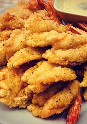 義式香料炸蝦佐塔塔醬 的食譜成品照片