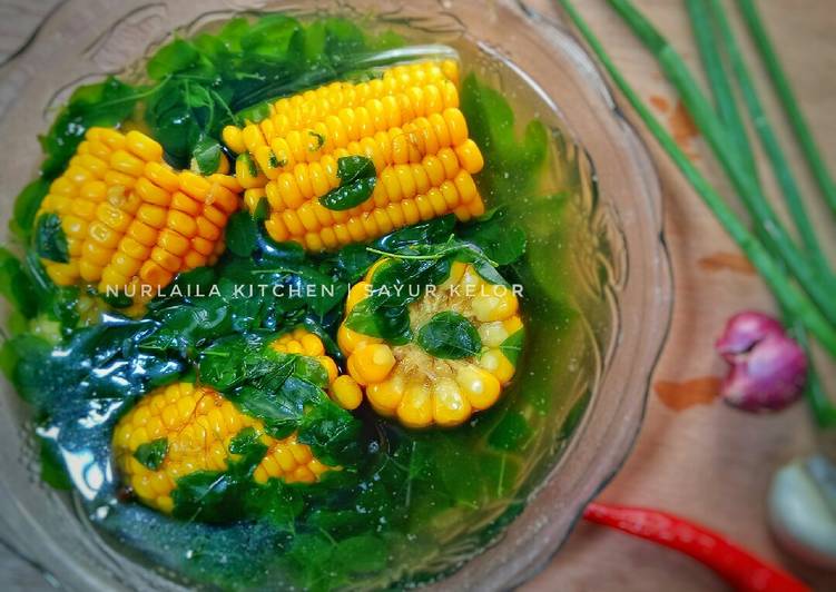 Sayur bening kelor jagung manis..