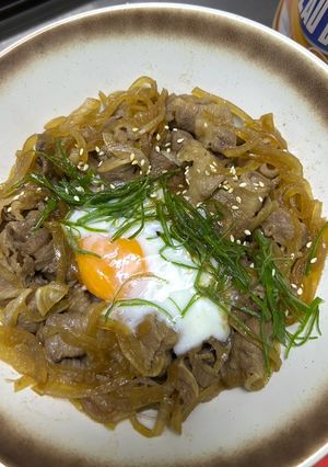 Hình của món Gyudon - Ẩm thực Nhật.