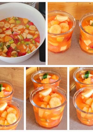 صورة لوصفة سلاطة فواكه صيفية منعشة 🌞🍎🍌🥝🍍🍏🍓