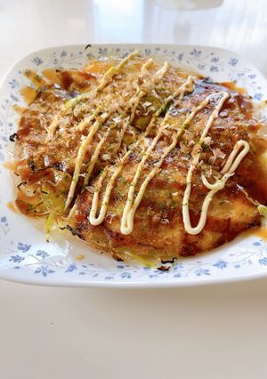 A picture of Rice Paper Okonomiyaki ★ Healthy.