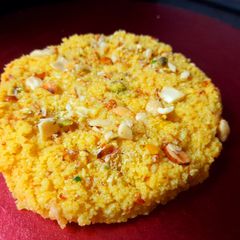Dryfruit Saffron kalakand A picture of Dryfruit Saffron kalakand.