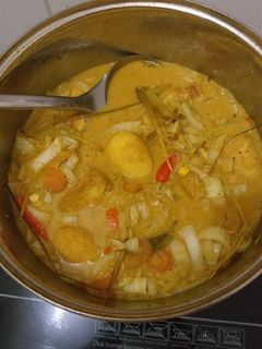 Foto resep Kare tahu telur + sayuran