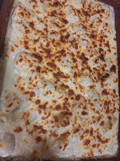 Una foto de Coliflor gratinada con salsa mornay