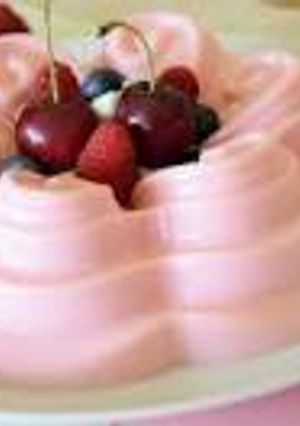 Una foto de Gelatina con lechera:
