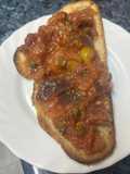 Bruschetta de caponata siciliana en Thermomix