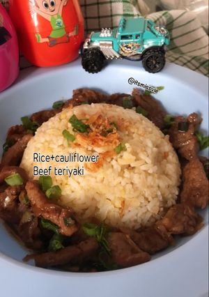 Foto resep Rice Cauliflower&Beef Teriyaki
